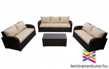 Malaga rattan bútor, 7 személyes rattan kerti ülőgarnitúra