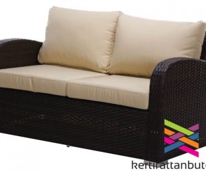 Rattan kerti bútor, Malaga 2 személyes rattan kanapé