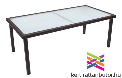 Alumínium kerti asztal-200x100 cm